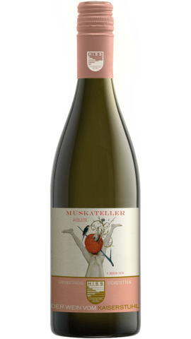 Produktfoto - Muskateller Auslese 2018 aus der Linie Unanständig süß von Weingut Hiss aus Kaiserstuhl, Eichstetten